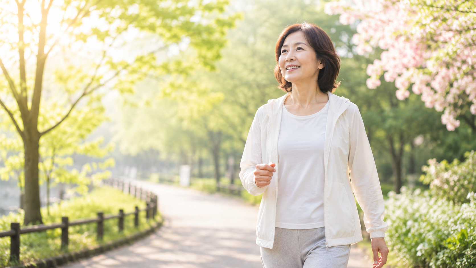 運動を始めようとしている40代女性